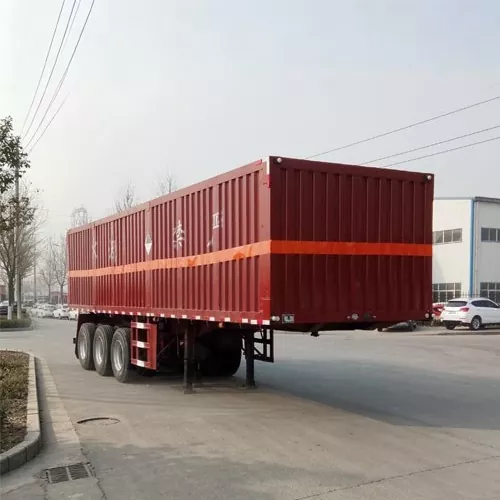 نیم تریلر استاندارد جعبه شیمیایی خطرناک